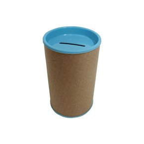 Cofrinho de Papel Azul Bebê C/6 Unidades Massari