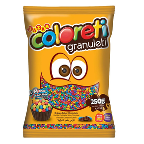 Confete de Chocolate Coloreti Sortido 250g Jazam