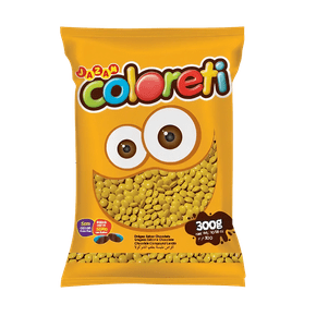 Confete de Chocolate Coloreti Amarelo 300g Jazam
