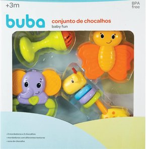 Conjunto de Chocalhos Baby Fun Buba
