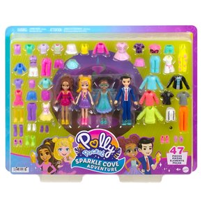 Conjunto de Roupas Sparkle Cove Adventure Polly Pocket C/47 Peças