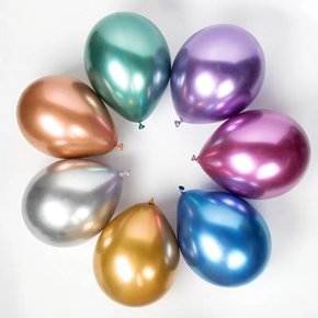 Balões Joy 11" 28cm Cores Sortidas Metálico C/25 Unidades