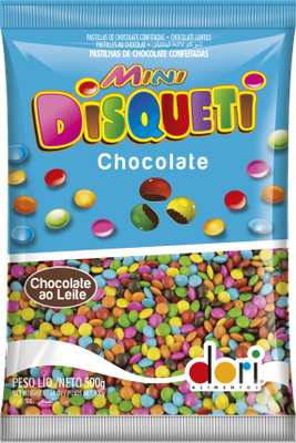 Disqueti Mini Confeito De Chocolate 500g Dori