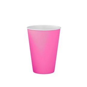 Copo De Papel Rosa Neon 250ml C/8 Unidades Make+