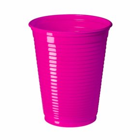 Copo Descartável 200ml Rosa Pink C/50 Unidades Forfest