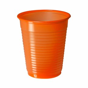 Copo Plástico Festinha 200ml Laranja C/50 Copobras Copo Plástico Festinha 200ml Laranja C/50 Copobras