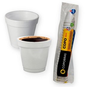 Copo Térmico Isopor 60ml C/25 Unidades Copobras Copo Térmico Isopor 60ml C/25 Unidades Copobras