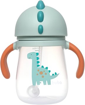 Copo Treinamento Magic Dino Canudo Silicone Bebê Buba