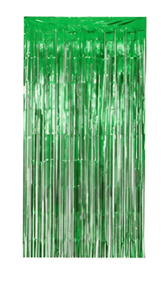 Cortina Metalizada Verde Make+