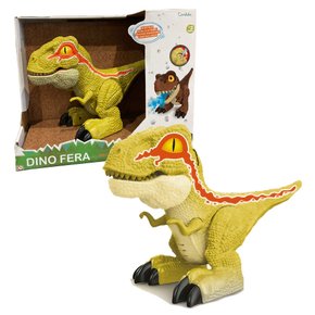 Dinossauro Beast Alive Dino Fera Amarelo Candide