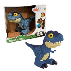 Dinossauro Beast Alive Dino Fera Azul Candide