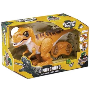 Dinossauro Rex com Controle Remoto Luz e Som Jurassic Fun