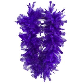 Estola Boá De Penas Roxo