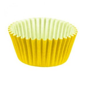 Forminha Cupcake Amarela C/100 Unidades Reiki