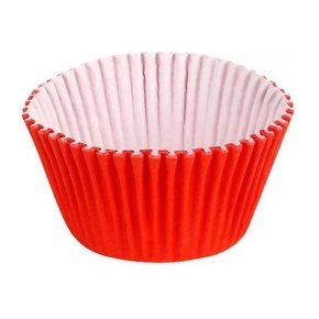 Forminha Cupcake Vermelha C/100 Unidades Reiki