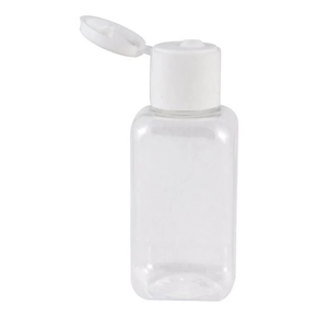 Frasco Quadrado 42ml de Tampa Flip Flop C/10 Unidades