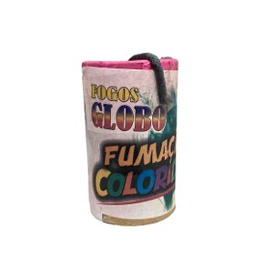 Fumaça Rosa Lata Pequena Fogos Globo