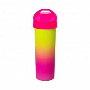 Garrafa Life Way Fantasy Rosa/Amarelo 450ml Neoplas