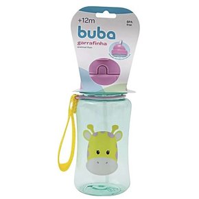 Garrafinha com Canudo Animal Fun Girafa Buba
