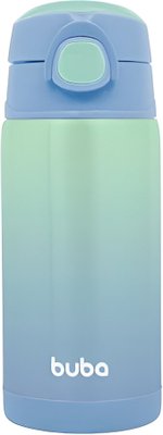 Garrafinha Degradê Azul Com Verde 400ml Buba