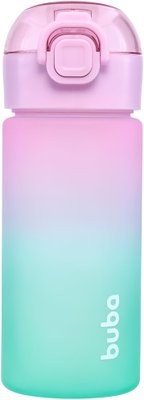 Garrafinha Degradê Rosa Com Verde 450ml Buba