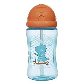 Garrafinha Dino com Patinete Azul e Laranja Buba