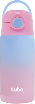 Garrafa Térmica Parede Dupla Degradê Rosa 400ml Buba