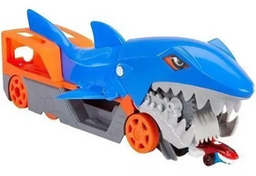 Hot Wheels City Caminhão Guincho Reboque Tubarão Mattel