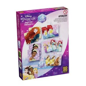 Jogo da Memória Disney Princesas 54 Cartelas Grow