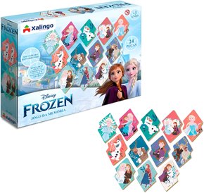 Jogo Da Memória Frozen Disney 24 Peças Xalingo