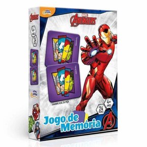 Jogo da Memória Marvel Avengers 48 peças Toyster Jogo da Memória Marvel Avengers 48 peças Toyster