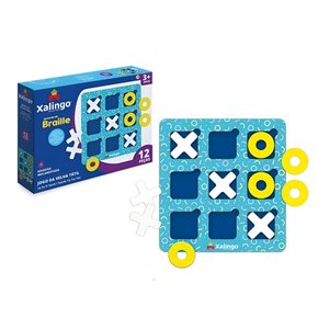 Jogo da Velha Tátil 12 Peças Xalingo
