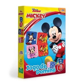 Jogo de Dominó Infantil Disney Junior Mickey 28 Peças Toyster Jogo de Dominó Infantil Disney Junior Mickey 28 Peças Toyster