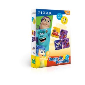 Jogo de Dominó Infantil Disney Pixar 28 Peças Toyster Jogo de Dominó Infantil Disney Pixar 28 Peças Toyster