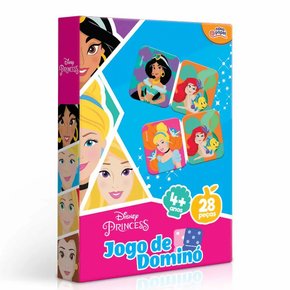 Jogo de Dominó Infantil Princesas Disney 28 Peças Toyster Jogo de Dominó Infantil Princesas Disney 28 Peças Toyster