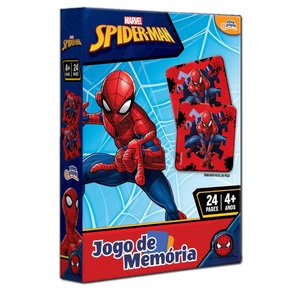 Jogo de Memória Infantil Marvel Homem Aranha 24 Pares Toyster Jogo de Memória Infantil Marvel Homem Aranha 24 Pares Toyster