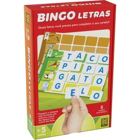 Jogo Educativo Bingo Letras Grow