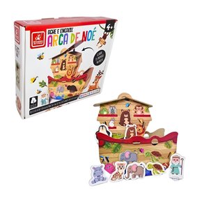 Jogo Infantil Ache e Encaixe Arca De Noé