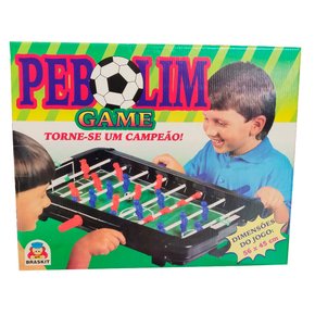 Jogo Pebolim Mesa de Futebol Infantil Braskit