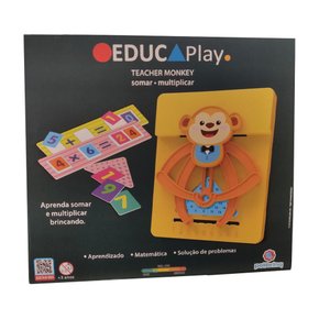 Jogo Teacher Monkey Somar e Multiplicar Polibrinq