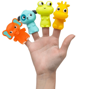 Kit 4 Dedoches Turminha Animais Divertidos Buba