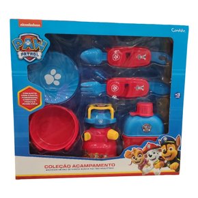 Kit Acampamento Infantil com Fogareiro Patrulha Canina Candide