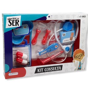 Kit Consulta Médica Com Acessórios Brincando De Ser Multikids