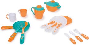 Kit Cozinha Completa Laranja e Azul Calesita