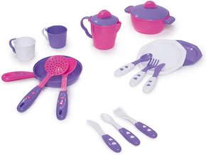 Kit Cozinha Completa Rosa e Roxo Calesita