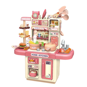Kit Cozinha Rosa Com Acessórios Luz E Som Zippy