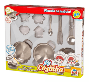 Kit Cozinha Inox Forminhas Braskit