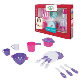 Kit Cozinha Rosa e Roxo Calesita