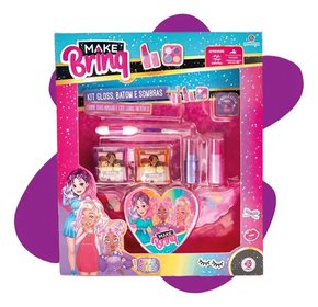 Kit Maquiagem Infantil Make Brinq Polibrinq