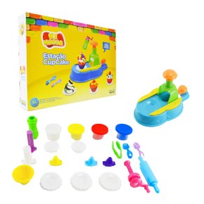 Kit Massinha de Modelar Estação Cupcake Ki Massa Sunny